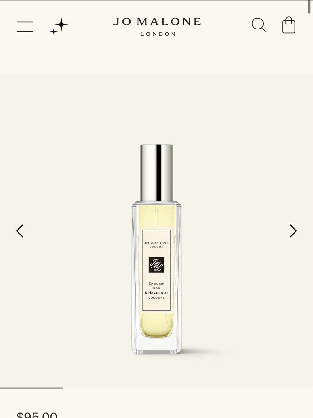 Jo Malone English Oak & Hazelnut Perfume